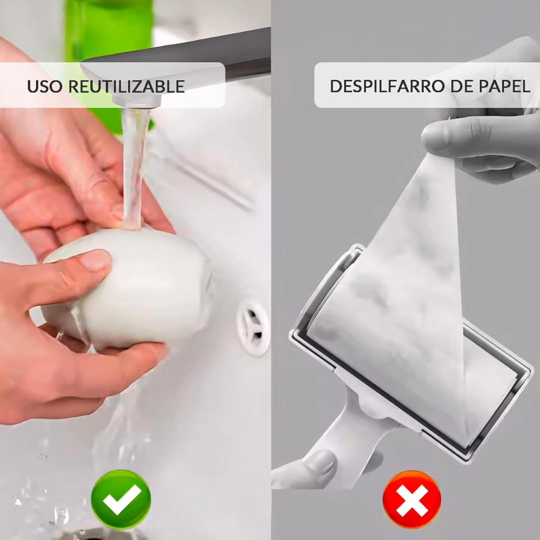 Rodillo quitapelusas portátil y lavable
